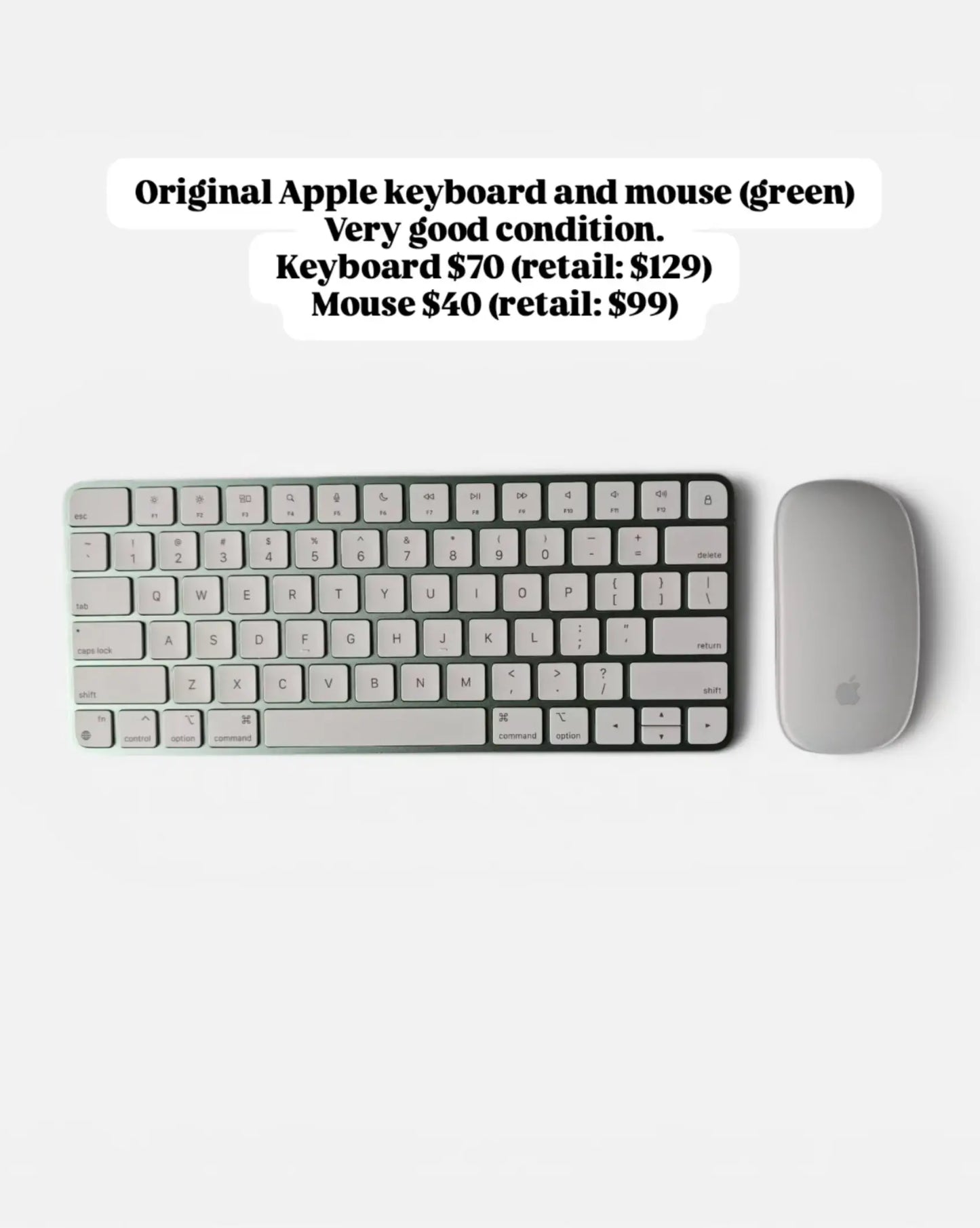 Original Apple Keyboard (green)