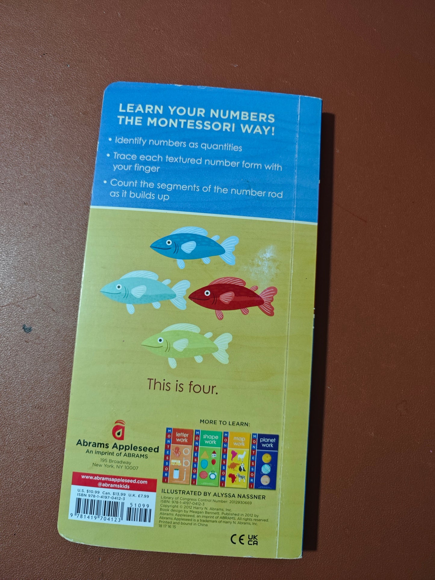 Montessori Number Work with textured number