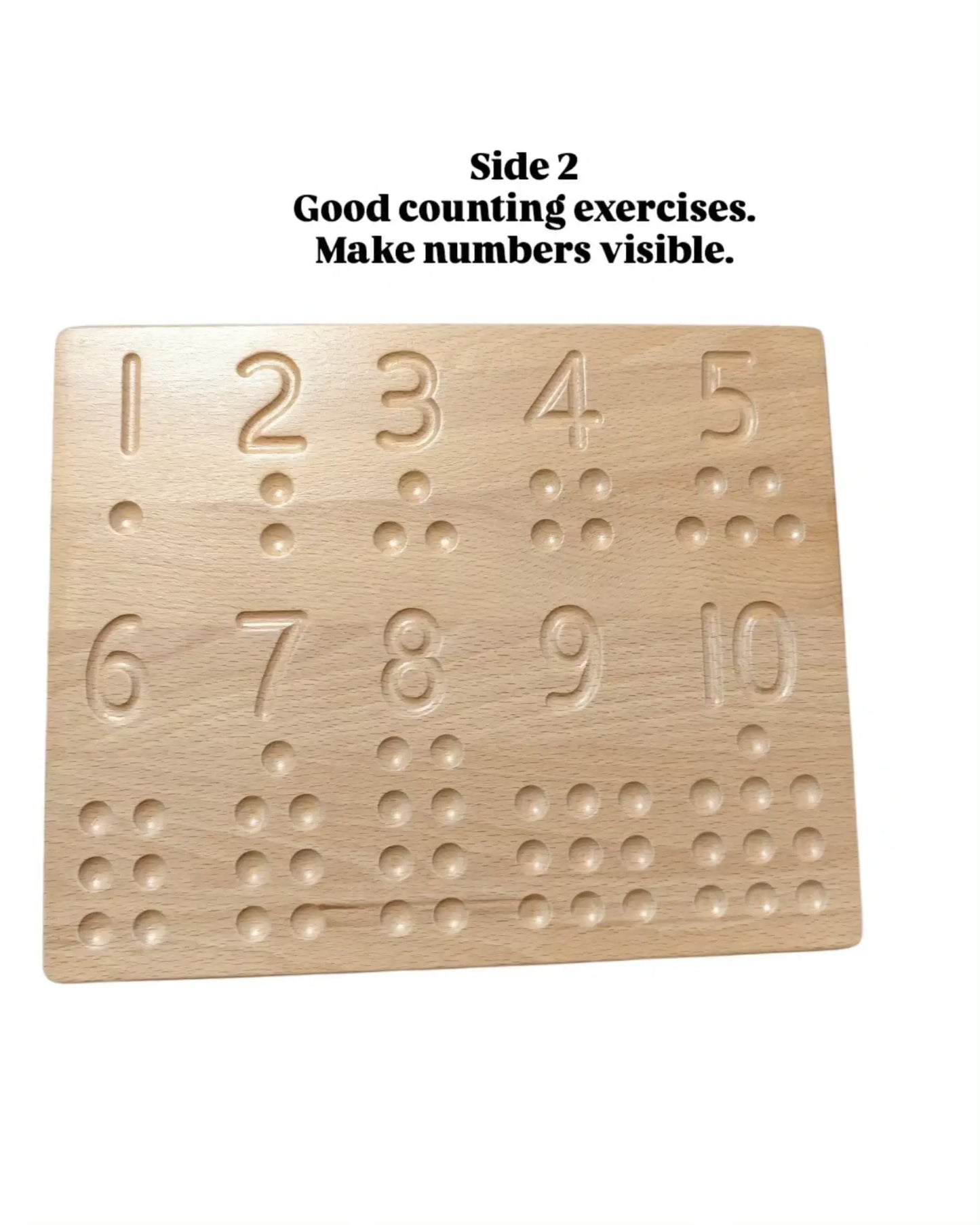 Number Tracing Wood Board
