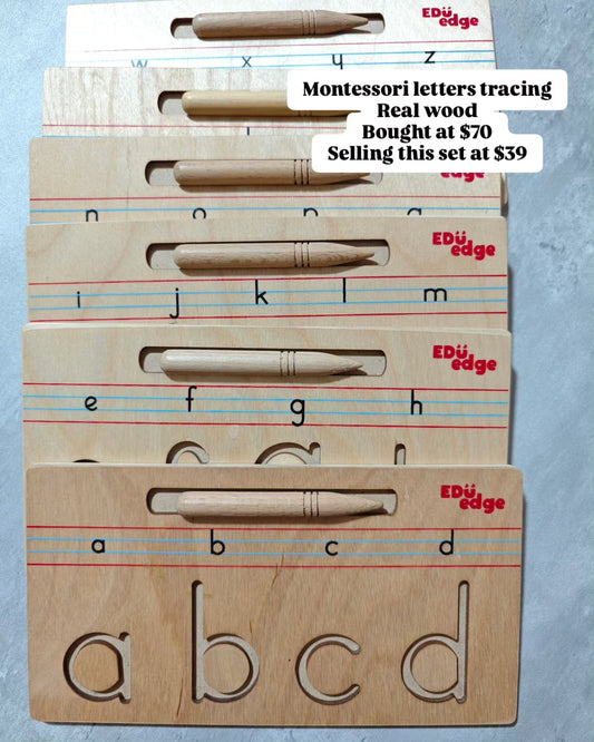 Montessori Letter Tracing Wood Board