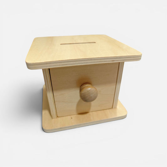 Montessori Coin Slotting Box/ Object Permanence