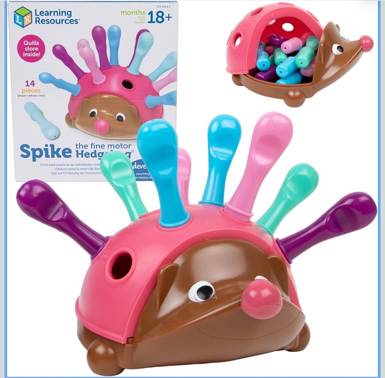 Learning Resources Spike The Fine Motor Hedgehog (rare colour)