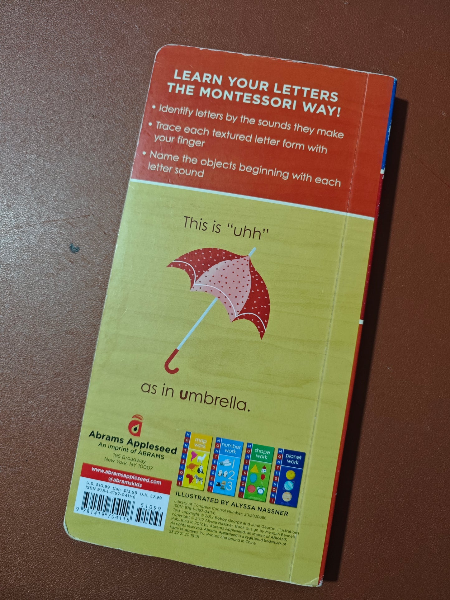 Montessori Letter Work with textured letter