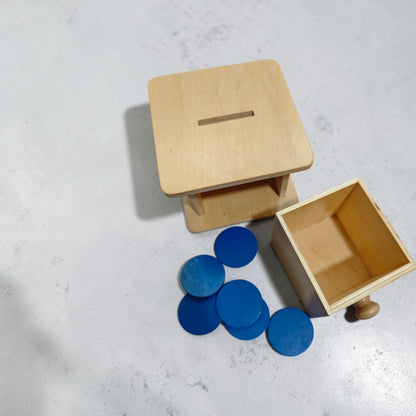 Montessori Coin Slotting Box/ Object Permanence